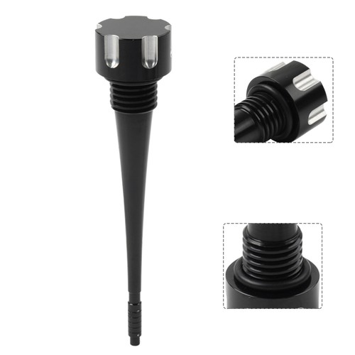 Black cnc oil dipstick - cnc,