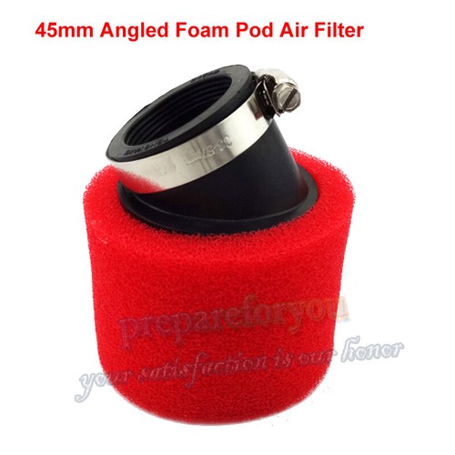 Red 45mm angled double foam - double,