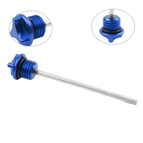 Blue cnc engine oil dipstick - engine,