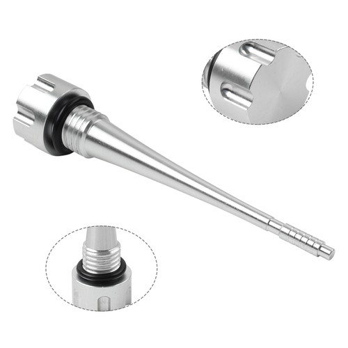 Cnc oil dipstick silver - oil,