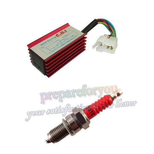 Red cdi ignition spark - red,